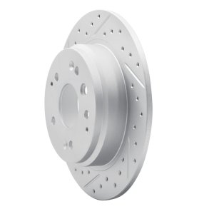 Acura TL Brake Rotor (1) - Rear Left - DFC - Drilled & Slotted Geoperformance - `99-`11