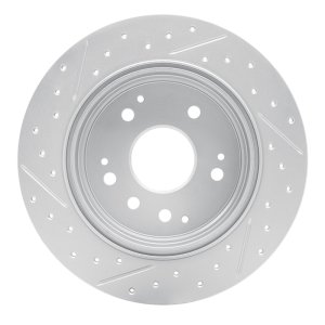 Acura TL Brake Rotor (1) - Rear Right - DFC - Geoperformance Drilled & Slotted - `99-`11