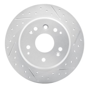 Acura TL Brake Rotor (1) - Rear Right - DFC - Geoperformance Drilled & Slotted - `99-`11