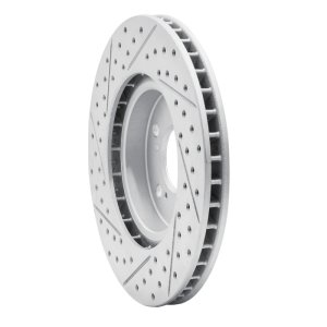 Acura RL Brake Rotor (1) - Front Right - DFC - Geoperformance Slotted/Drilled - `05-`12