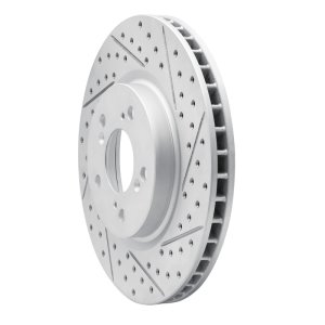 Acura RL Brake Rotor (1) - Front Right - DFC - Geoperformance Slotted/Drilled - `05-`12