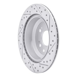 Acura RL Brake Rotor (1) - Rear Left - DFC - Geoperf Drilled & Slotted - `05-`12