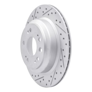 Acura RL Brake Rotor (1) - Rear Left - DFC - Geoperf Drilled & Slotted - `05-`12