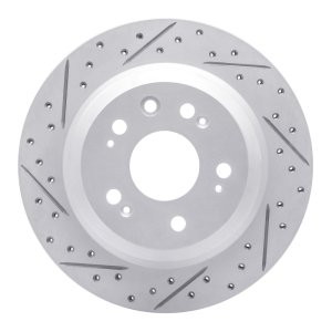 Acura RL Brake Rotor (1) - Rear Left - DFC - Geoperf Drilled & Slotted - `05-`12