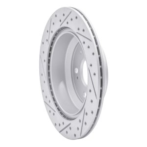 Acura RL Brake Rotor (1) - Rear Right - DFC - Drilled & Slotted Geoperformance - `05-`12