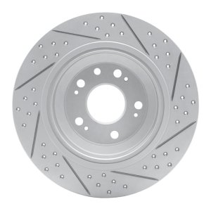 Acura TL Brake Rotor (1) - Rear Left - DFC - Drill & Slot - `09-`14