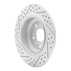 Acura TL Brake Rotor (1) - Rear Right - DFC - Drilled & Slotted Geoperformance - `09-`14