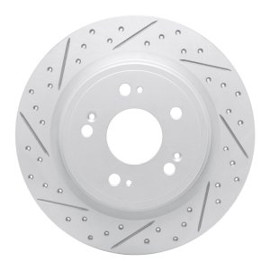 Acura RLX Brake Rotor (1) - Rear Left - DFC - Drilled & Slotted Geoperformance - `14-`20 Acura RLX Brake Rotor (1) - Rear Left - DFC - Drilled & Slotted Geoperformance - `14-`20