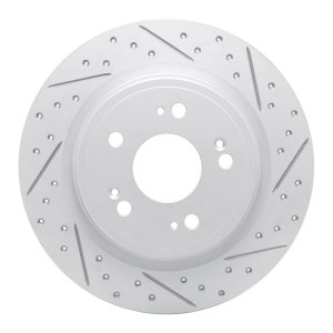 Acura RLX Brake Rotor (1) - Rear Right - DFC - Geoperformance - Drilled & Slotted - `14-`20 Acura RLX Brake Rotor (1) - Rear Right - DFC - Geoperformance - Drilled & Slotted - `14-`20