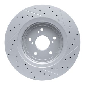 Acura TLX Brake Rotor (1) - Front Left - DFC - Geoperformance Rotors - Drilled & Slotted - `14-`20