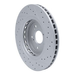 Acura TLX Brake Rotor (1) - Front Left - DFC - Geoperformance Rotors - Drilled & Slotted - `14-`20