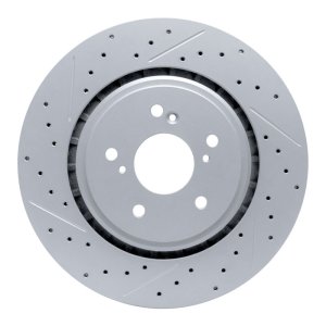 Acura TLX Brake Rotor (1) - Front Left - DFC - Geoperformance Rotors - Drilled & Slotted - `14-`20