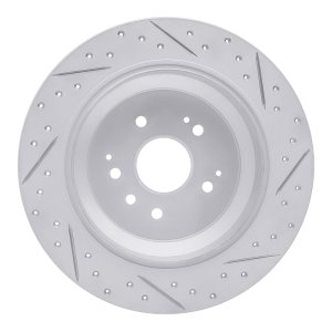 Acura MDX Brake Rotor (1) - Rear Left - DFC - Drilled & Slotted Geoperformance - `14-`16