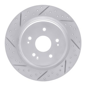 Acura Adx Brake Rotor (1) - Rear Left - DFC - Geoperformance Rotor - Drilled & Slotted - `15-`26