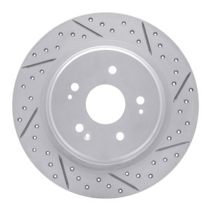 Acura Adx Brake Rotor (1) - Rear Right - DFC - Geoperformance Drilled & Slotted - `15-`26