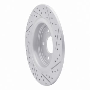 Acura MDX Brake Rotor (1) - Rear Left - DFC - Drilled & Slotted Geoperformance - `17-`20