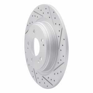 Acura MDX Brake Rotor (1) - Rear Right - DFC - Geoperformance Drilled & Slotted - `17-`20