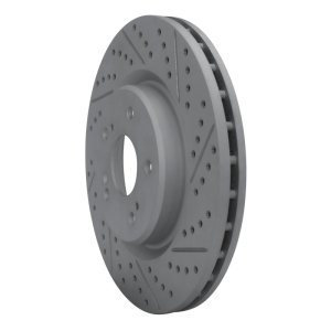 Acura RDX Brake Rotor (1) - Front Right - DFC - Drilled & Slotted Geoperformance - `19-`26