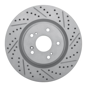 Acura RDX Brake Rotor (1) - Front Right - DFC - Drilled & Slotted Geoperformance - `19-`26