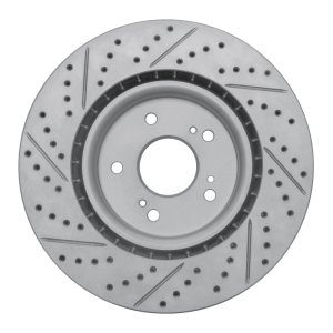 Acura RDX Brake Rotor (1) - Front Right - DFC - Drilled & Slotted Geoperformance - `19-`26