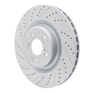 Acura Tlx Brake Rotor (1) - Front Left - DFC - Drilled & Slotted Geoperformance - `21-`26