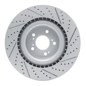 Acura Tlx Brake Rotor (1) - Front Left - DFC - Drilled & Slotted Geoperformance - `21-`26