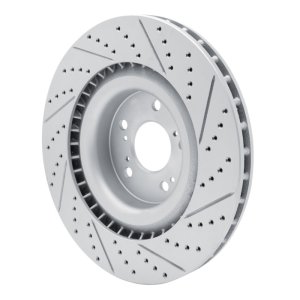 Acura Tlx Brake Rotor (1) - Front Left - DFC - Drilled & Slotted Geoperformance - `21-`26