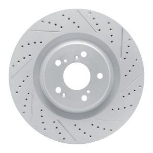 Acura MDX Brake Rotor (1) - Front Right - DFC - Geoperf Rotors - Drill & Slot - `21-`26