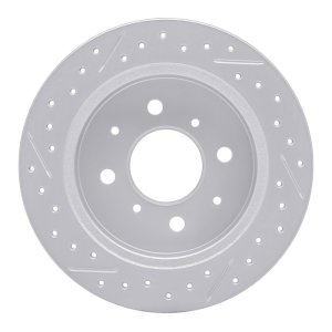 Acura Integra Brake Rotor (1) - Rear Right - DFC - Geoperf Rotors - Drill & Slot - `88-`01