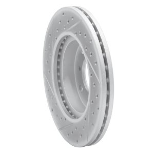 Honda Del Sol Brake Rotor (1) - Front Right - DFC - Drilled & Slotted Geoperformance - `90-`00