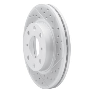 Honda Del Sol Brake Rotor (1) - Front Right - DFC - Drilled & Slotted Geoperformance - `90-`00