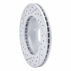 Acura CL Brake Rotor (1) - Front Right - DFC - Drilled & Slotted Geoperformance - `98-`02