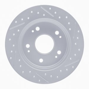 Acura Csx Brake Rotor (1) - Rear Left - DFC - Drilled & Slotted Geoperformance - `97-`15