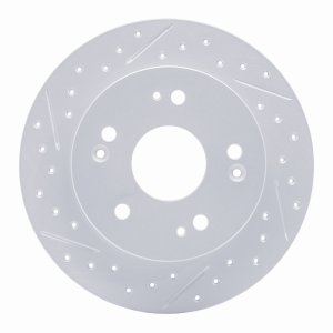 Acura Csx Brake Rotor (1) - Rear Left - DFC - Drilled & Slotted Geoperformance - `97-`15