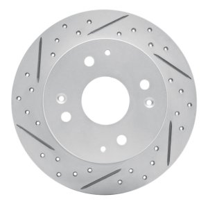 Acura CL Brake Rotor (1) - Rear Left - DFC - Drilled & Slotted Geoperformance - `98-`02
