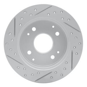 Acura CL Brake Rotor (1) - Rear Right - DFC - Geoperformance Rotor - Drilled and Slotted - `98-`02