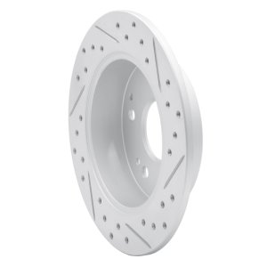 Acura Integra Brake Rotor (1) - Rear Left - DFC - Geoperformance - Drilled & Slotted - `97-`06