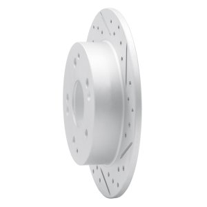 Acura Integra Brake Rotor (1) - Rear Right - DFC - Geoperformance Rotor - Drilled and Slotted - `97-`06