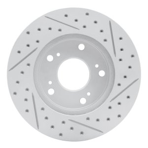Acura RSX Brake Rotor (1) - Front Left - DFC - Drilled & Slotted Geoperformance - `02-`15