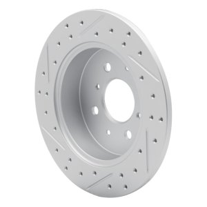 Acura El Brake Rotor (1) - Rear Right - DFC - Geoperformance Drilled & Slotted - `01-`05