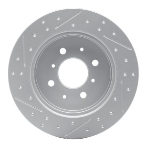 Acura El Brake Rotor (1) - Rear Right - DFC - Geoperformance Drilled & Slotted - `01-`05