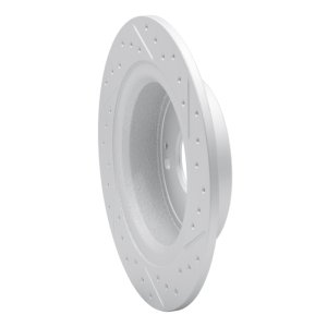 Acura TSX Brake Rotor (1) - Rear Left - DFC - Drilled & Slotted Geoperformance - `05-`22