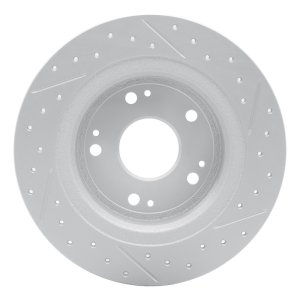 Acura TSX Brake Rotor (1) - Rear Left - DFC - Drilled & Slotted Geoperformance - `05-`22