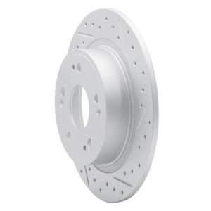 Acura TSX Brake Rotor (1) - Rear Right - DFC - Drilled & Slotted Geoperformance - `05-`22