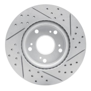 Acura Ilx Brake Rotor (1) - Front Left - DFC - Geoperformance Rotor - Drilled & Slotted - `03-`17