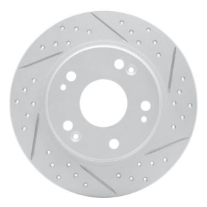 Honda Cr-Z Brake Rotor (1) - Rear Right - DFC - Geoperformance Rotor - Drilled & Slotted - `11-`15