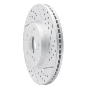 Honda HR-V Brake Rotor (1) - Front Right - DFC - Drilled & Slotted Geoperformance - `13-`26