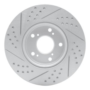 Honda HR-V Brake Rotor (1) - Front Right - DFC - Drilled & Slotted Geoperformance - `13-`26