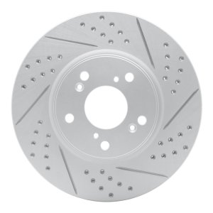 Honda HR-V Brake Rotor (1) - Front Right - DFC - Drilled & Slotted Geoperformance - `13-`26