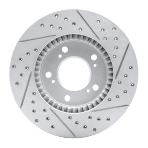 Acura Legend Brake Rotor (1) - Front Left - DFC - Drilled & Slotted Geoperformance - `91-`01